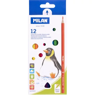 Ceruza színes Milan 12-es 231 háromszögletű test, 0722312, 0728312
