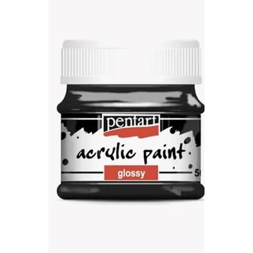 Fényes akrilfesték 50 ml fekete