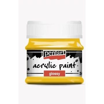 Fényes akrilfesték 50 ml napsárga