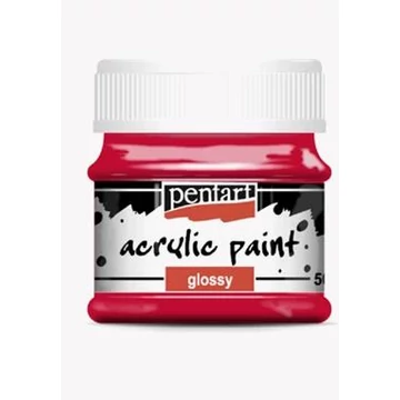 Fényes akrilfesték 50 ml piros