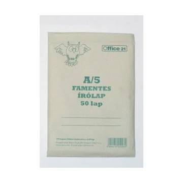 Írólap A/5 20-50 famentes