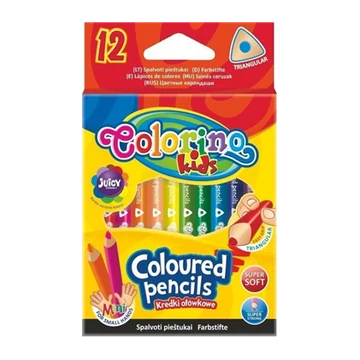 Színesceruzakészlet Colorino MINI TRIO - 12db-os 8.9 cm