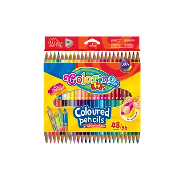 Színesceruzakészlet Colorino Kids TRIO - kétvégű 24/48-as