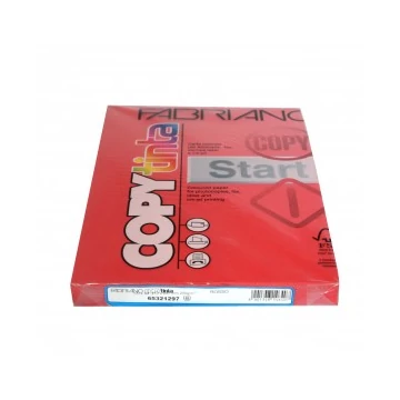 Színes karton  FABRIANO kétoldalas A/4 200g (100ív/cs) élénk piros