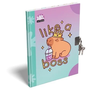 Lizzysuli Emlékkönyv Keményfedeles Lollipop Capybara A/5