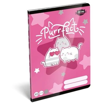 Lizzysuli Füzet Kittok Stars Purrfect Vonalas 4. Osztályos 21-32 32 Lap A/5