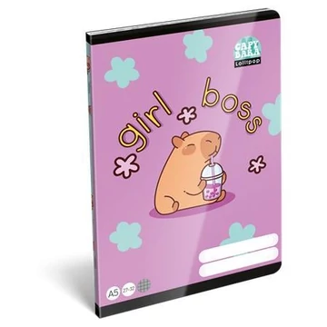 Lizzysuli Füzet tűzött A5 kockás Lollipop CAPYBARA