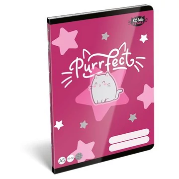 Lizzysuli Füzet tűzött A5 kockás KitTok PURRFECT