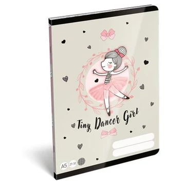 Lizzysuli Füzet tűzött A5 kockás Tiny Dancer LOVELY BALLERINA