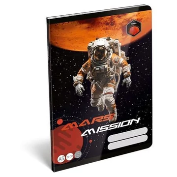 Lizzysuli Füzet tűzött A5 kockás Mars MISSION