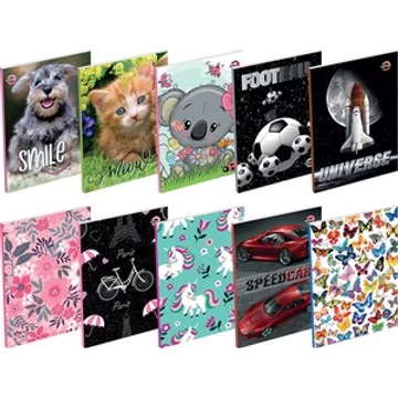 Notesz T-Creativ A/7 40 lapos, sima, mintás fedelű