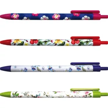 Golyóstoll M&G Floral kék, 0,5 mm