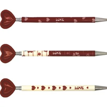 Golyóstoll M&G Heart kék, 0,5 mm V