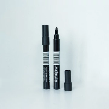 Alkoholos marker, kúpos hegy, "233-S", fekete, Nebulo 