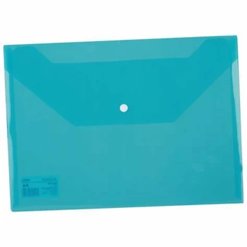 Irattartó tasak, PP, A4, patentos, DELI "AURORA", aqua