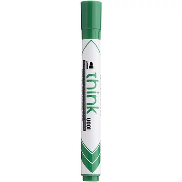 Tábla- és flipchart marker, 2,0 mm, gömbölyű, DELI "Think", zöld