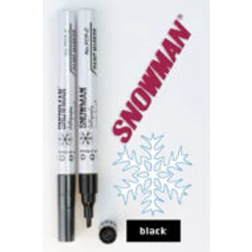 Lakkfilc Snowman 3 mm Fine - fekete