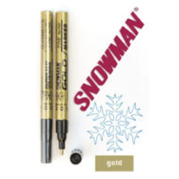 Lakkfilc Snowman 3 mm Fine - arany