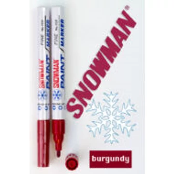 Lakkfilc Snowman 3 mm Fine - bordó