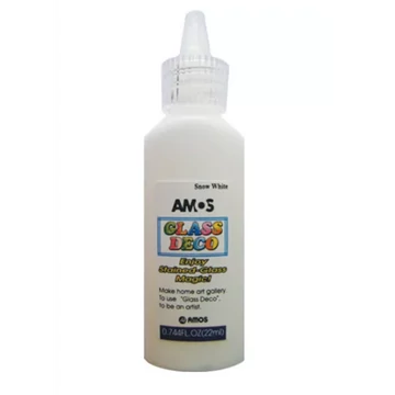 Amos Üvegmatricafesték 22 ml Hófehér