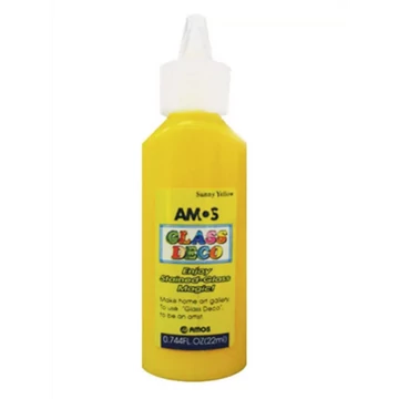 Amos Üvegmatricafesték 22 ml Napsárga
