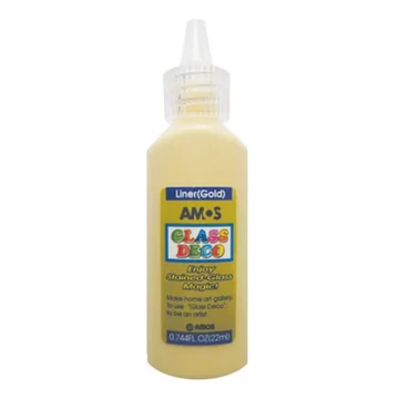 Amos Üvegmatricafesték Kontúr 22 ml Arany