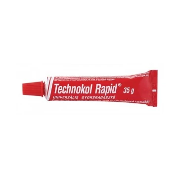 Ragasztó, folyékony, 35 g, TECHNOKOL "Rapid", piros