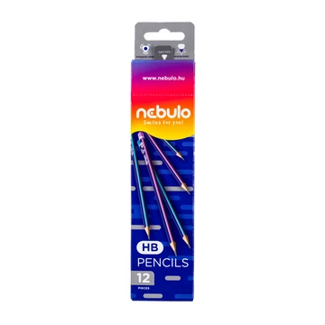 Grafit ceruza, háromszögletű, HB, Nebulo 