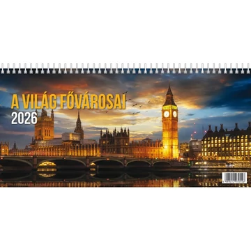 Naptár asztali T-Calendar képes A világ fővárosai 
