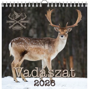 Naptár fali T-Calendar 33x33cm spirálozott, Vadászat 