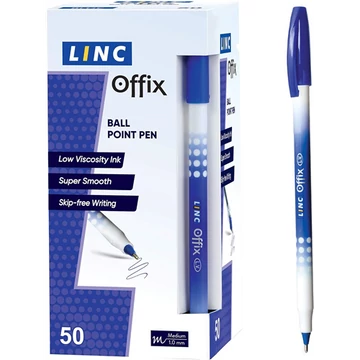 Golyóstoll kupakos, Linc Offix - kék