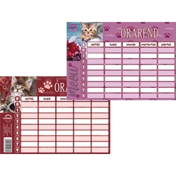Órarend T-Creativ kicsi '23 Cats 11,7x16,5 cm, 25 db/cs