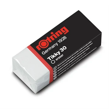 Radír, papírtokkal, rOtring "Tikky 30", fehér