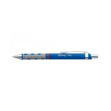 Golyóstoll, 1,0 mm, nyomógombos, rOtring "Tikky", kék