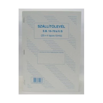 Szállítólevél A/5 (25x4) PR.  B.10-70/V