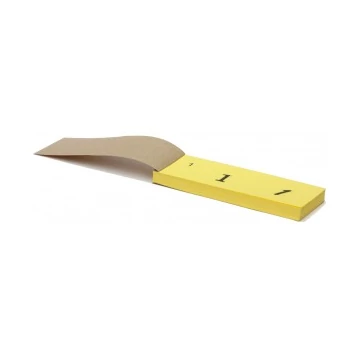 Ellenőrző sorszámtömb tombola intenzív sárga  D2