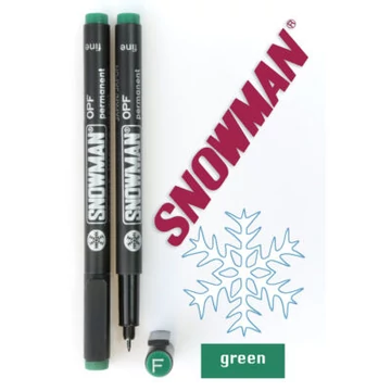 Alkoholos filc Snowman OPF zöld