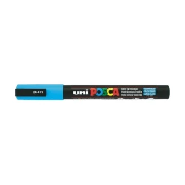 Marker dekor UNI Posca  PC-3M   (0,9-1,3mm)  világoskék