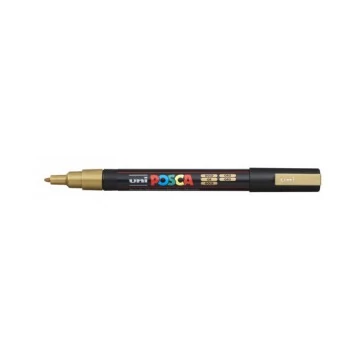 Marker dekor UNI Posca PC-3M   (0,9-1,3mm)  arany