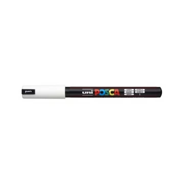 Marker dekor UNI Posca PC-1MR  (0,7mm) tűhegyű fehér