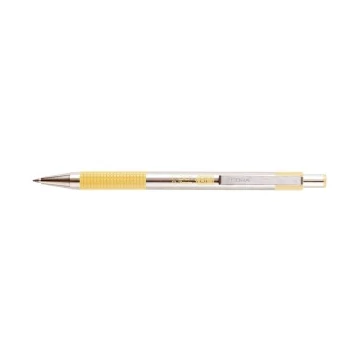 Golyóstoll   ZEBRA F-301 Pastel (0,7mm) világos sárga