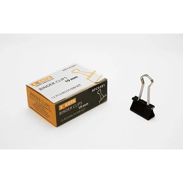 Sakota bindercsipesz 19 mm fekete
