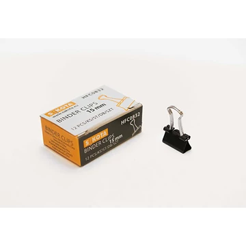Sakota bindercsipesz 15 mm fekete