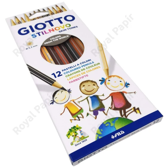 Színes ceruza 12-es Giotto Stilnovo bőrtónus színek