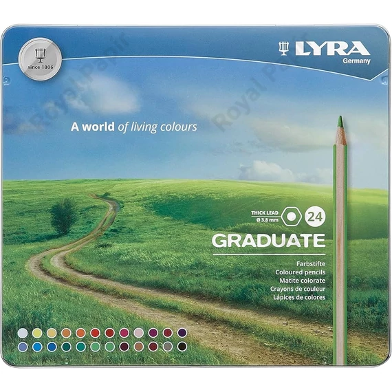 Színes ceruza 24-es Graduate fémdoboz