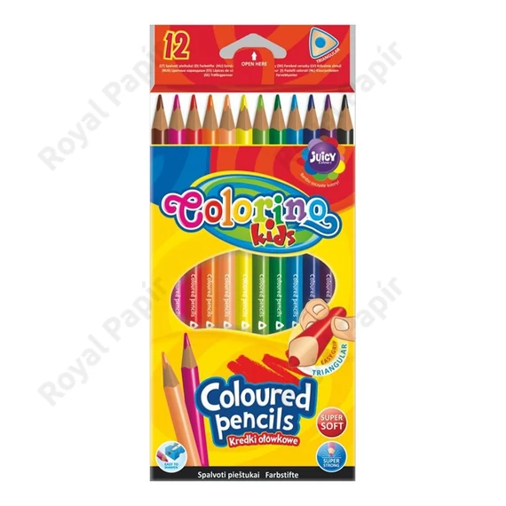 Színesceruzakészlet Colorino Kids TRIO - 12db-os