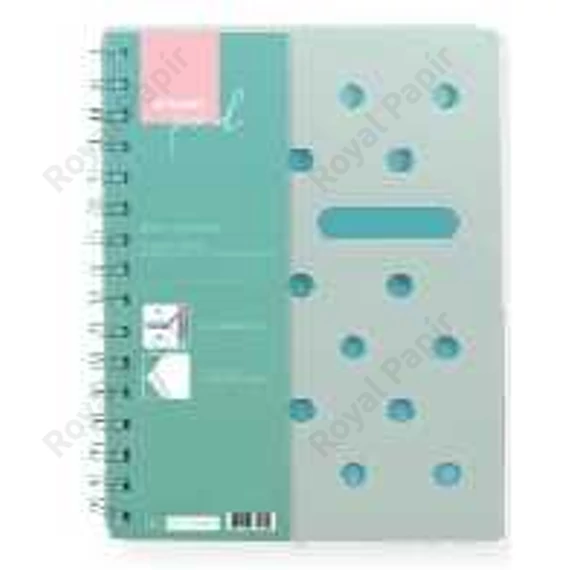 Spirál füzet, prémium "STREET PAD" A4 100 lapos PINK négyzetrácsos