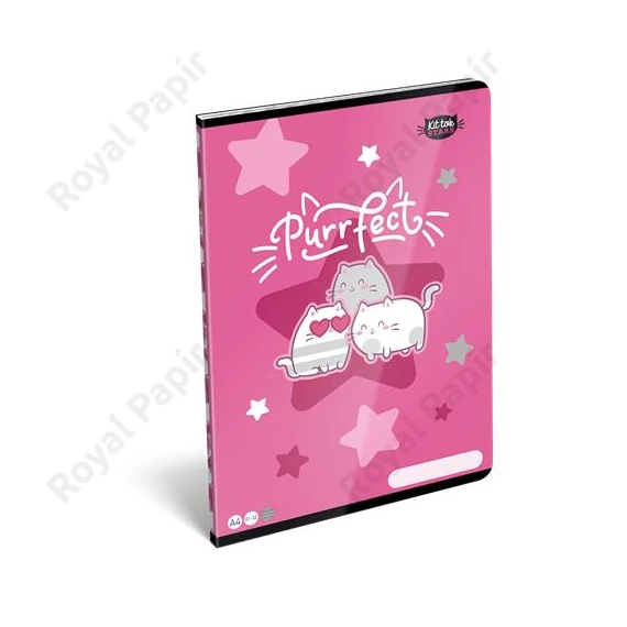 Lizzysuli Füzet Kittok Stars Purrfect Vonalas 32 Lap A/4