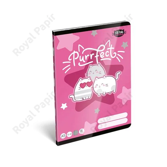 Lizzysuli Füzet Kittok Stars Purrfect Vonalas 3. Osztályos 12-32 32 Lap A/5
