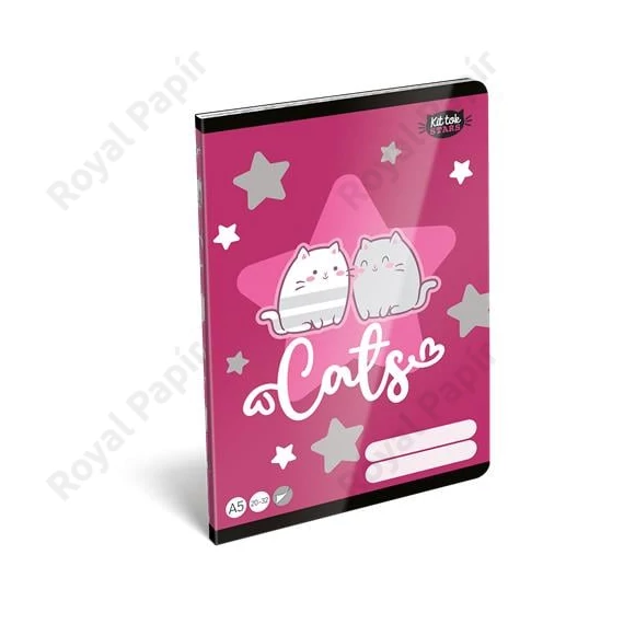 Lizzysuli Füzet Kittok Stars Purrfect Sima 20-32 32 Lap A/5